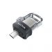 SanDisk Ultra Dual m3.0 | 32 GB USB-Stick | USB Typ-A / Micro-USB 3.2 Gen 1 (3.1 Gen 1) | Schwarz, Silber, Transparent