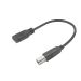 ACT-Adapterkabel | USB Typ-C (Buchse) auf USB-B 2.0 (Drucker) | 0,2 Meter