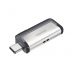 SanDisk Ultra Dual Drive USB Typ-C | 128 GB USB-Stick | USB Typ-A / USB Typ-C 3.2 Gen 1 (3.1 Gen 1) | Schwarz, Silber