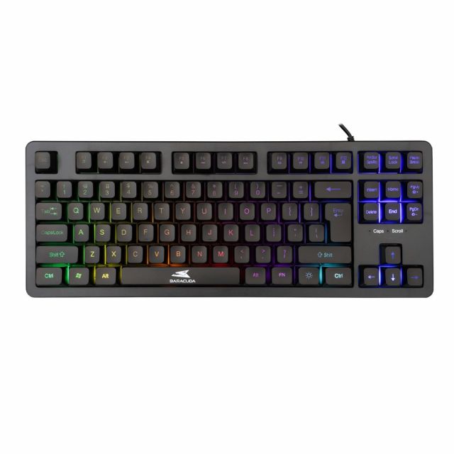 Baracuda KRILL RGB | Tenkeyless Kabelgebundene Gaming-Tastatur | QWERTY | Schwarz