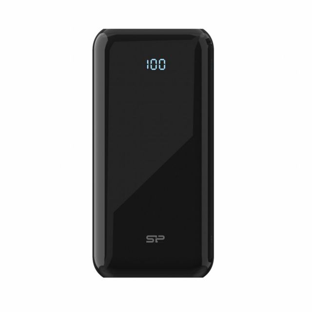 Silicon Power QS28 Powerbank | 20000 mAh | 18 W Leistungsabgabe | 3 Anschlüsse: USB-C & USB-A | LED-Anzeige | Schwarz