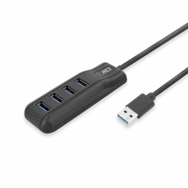 ACT AC6320 | USB 3.2 Gen 1 Schnittstellen-Hub | Typ A | 5 Gbit/s | Schwarz