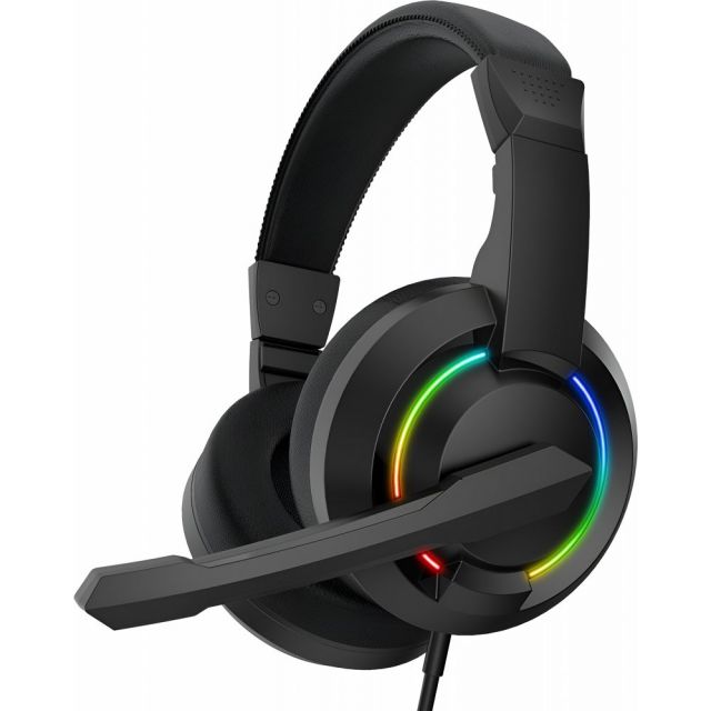 Baracuda HYDRA RGB Rainbow | Gaming-Headset 3,5 mm & USB | Schwarz