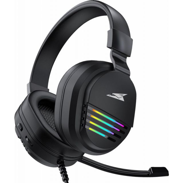 Baracuda PEARL RGB | On-Ear Gaming Headset 3,5mm und USB | Schwarz