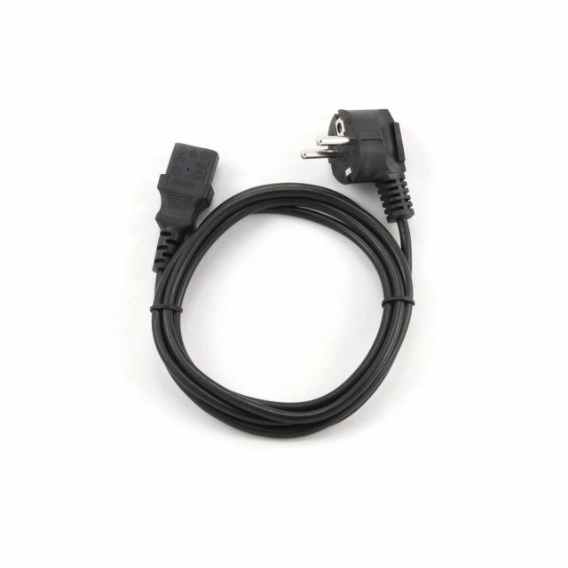 Gembird PC-186 | 1,8 m Stromkabel | CEE 7/4 Stecker auf C14 | Schwarz | VDE-geprüft