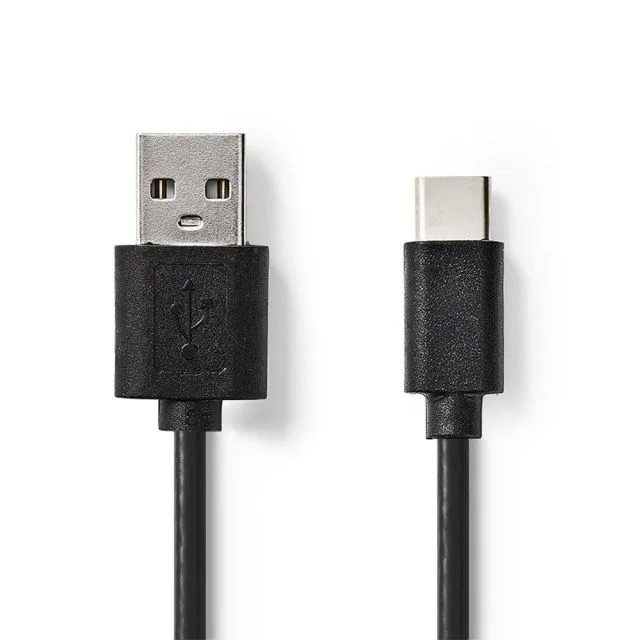 Nedis CCGL60601BK10 | USB 2.0 | USB-A auf USB-C | 1 m | Schwarz