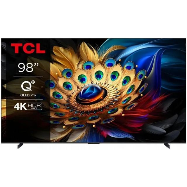 TCL 98C655 98" | Ultra HD 4K QLED Smart TV | Google TV | Dolby Vision & HDR10+ | 60Hz | KI-Bild & -Ton | Wifi & Bluetooth
