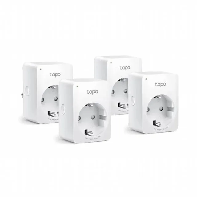 TP-Link Tapo P110 | Intelligente Steckdose | 2990 W | Weiß | 4er-Pack