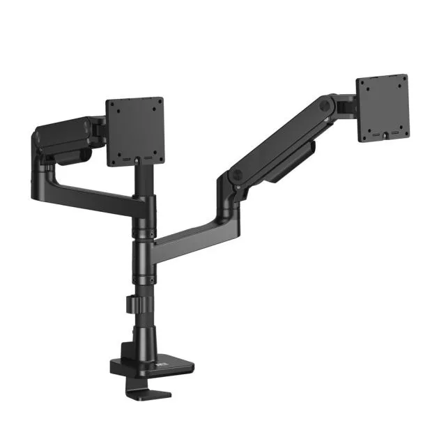 ACT AC8343 Premium | Verstellbare Monitor-Tischhalterung | Bis zu 49 Zoll | Max. 20 kg | VESA 100x100 | 2 Monitore