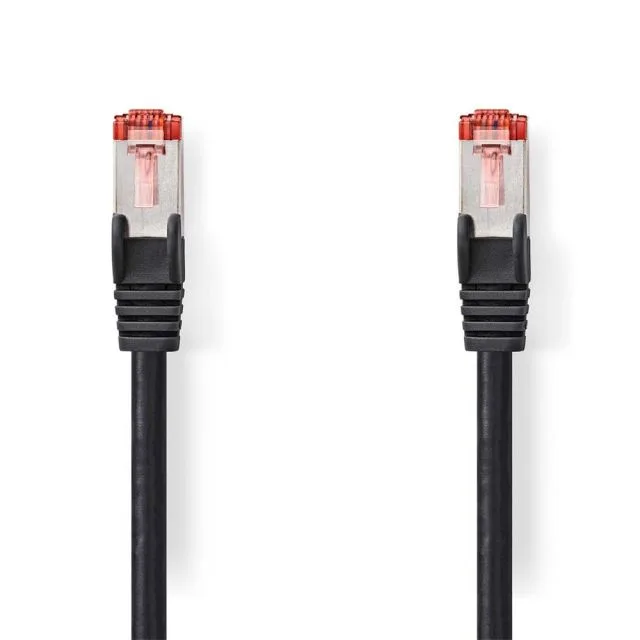 Nedis CCGL85221BK20 | Netzwerkkabel Cat.6 S/FTP | 2 m | Schwarz | RJ45-Stecker auf RJ45-Stecker