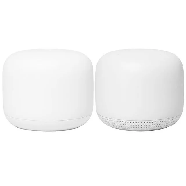 Google Nest Wifi (2-Pack) | WiFi 5 | Mesh-WLAN-System | Gigabit Ethernet | Dual-Band (2,4 GHz / 5 GHz) | ca. 2200 Mbit/s