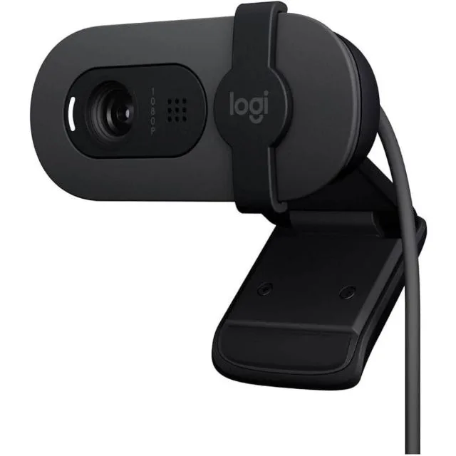 Logitech Brio 100 Full HD Webcam | 1080p | Integriertes Mikrofon | Sichtschutzblende | USB-A | Graphit