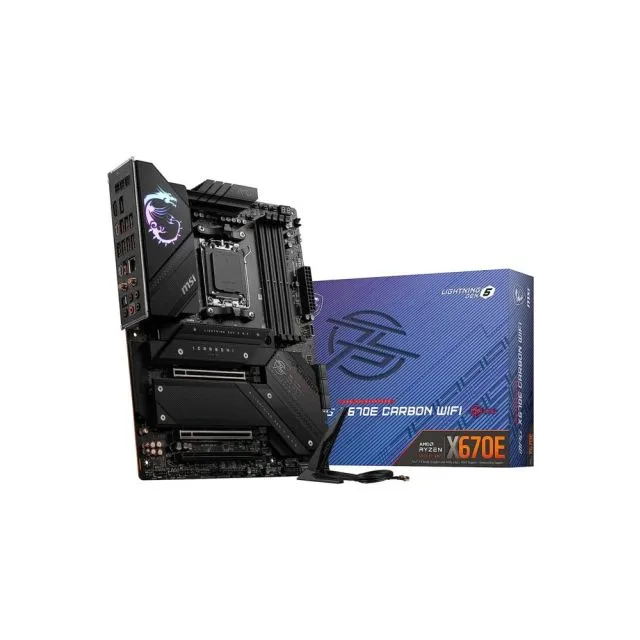 MSI MPG X670E CARBON WIFI | Sockel AM5 | AMD X670 | 4xDDR5 | ATX | Mainboard