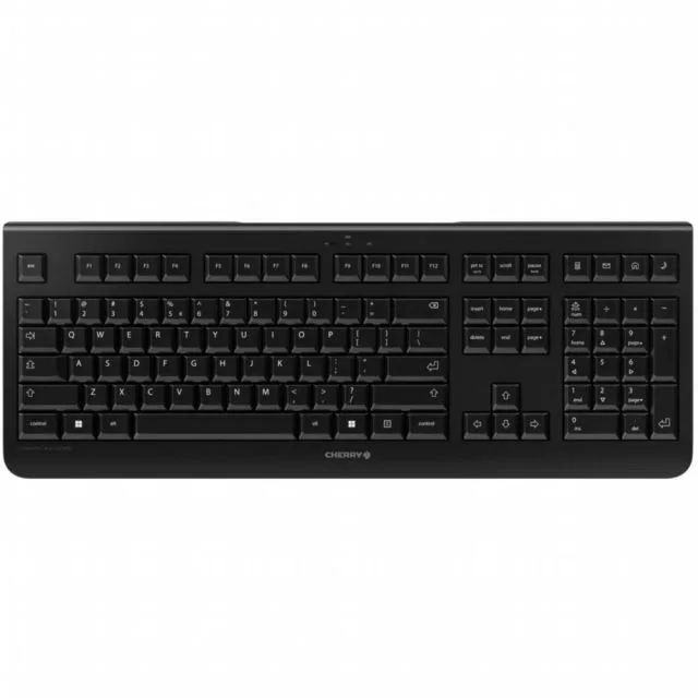 Cherry KW 3000 | Kabellose Tastatur | USB-Empfänger | QWERTZ-Tastatur | Schwarz
