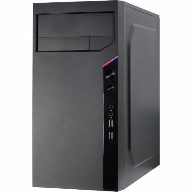 Inter-Tech IT-6505 Reto | Micro Tower Gehäuse | Schwarz