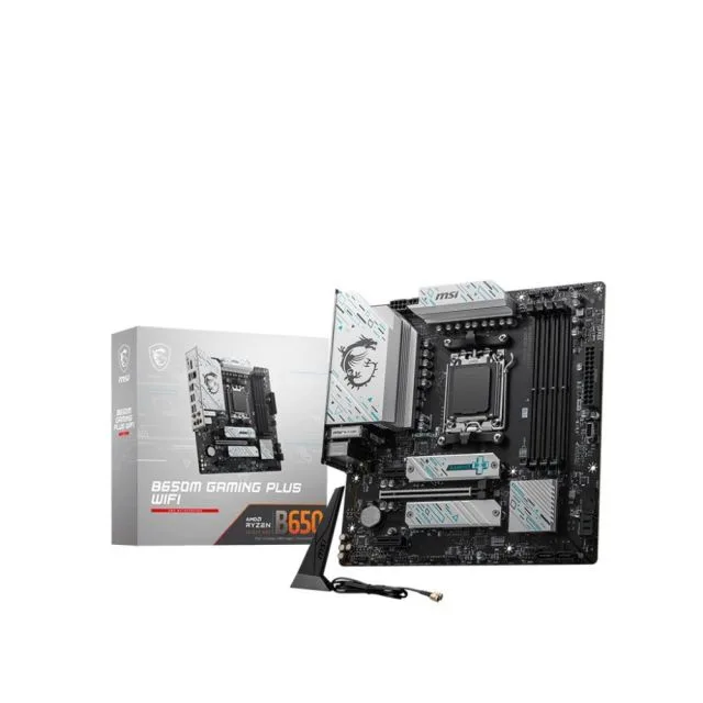 MSI B650M GAMING PLUS WIFI | Sockel AM5 | AMD B650 | 4xDDR5 | Micro-ATX | Mainboard