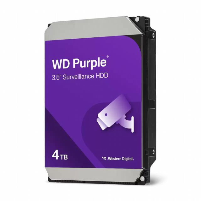 Western Digital Purple | Interne Festplatte 4 TB | 3,5" SATA III | 5400 U/min | 128 MB Cache