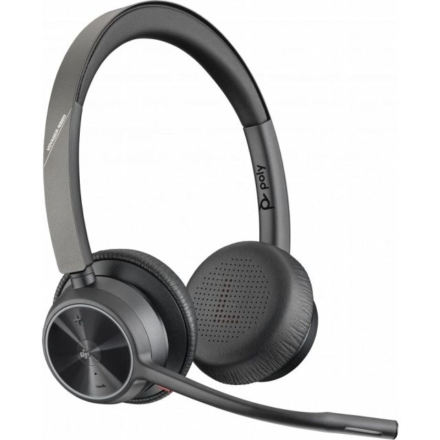 Poly Voyager 4320 MS Stereo | Bluetooth-Headset | USB-A-Dongle (BT700) | Schwarz