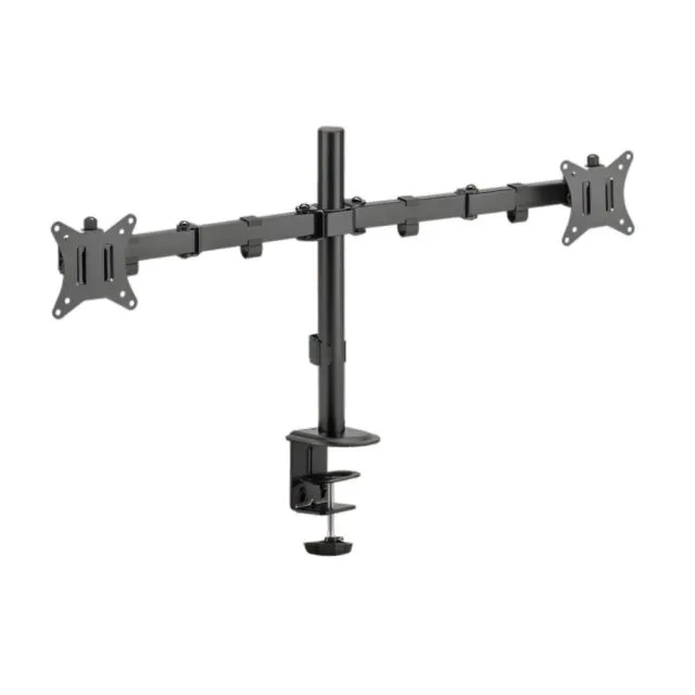 SBOX LCD-352/2-2 | Verstellbare Monitor-Tischhalterung | Bis 32" | Max. 9 kg | VESA 100x100 | Für 2 Monitore