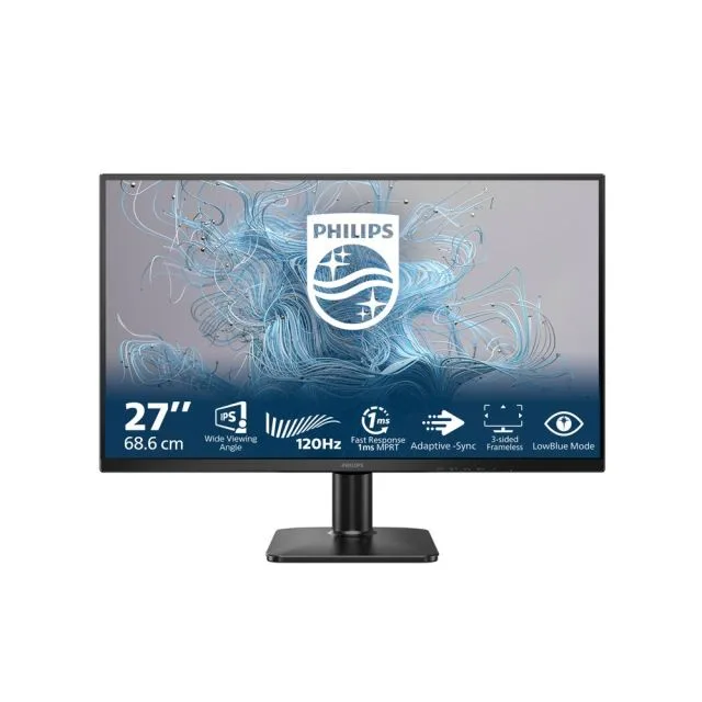 Philips 27E2N1110/00 | 27" Full HD VA-Monitor | 120 Hz | 1 ms | HDMI & VGA | Adaptive Sync | LowBlue-Modus | Flimmerfrei | Schwarz