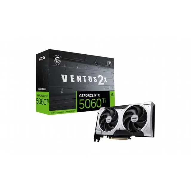 MSI GeForce RTX 5060 Ti VENTUS 2X OC PLUS | 8GB GDDR7 | DLSS 4 | Grafikkarte | Nvidia GPU