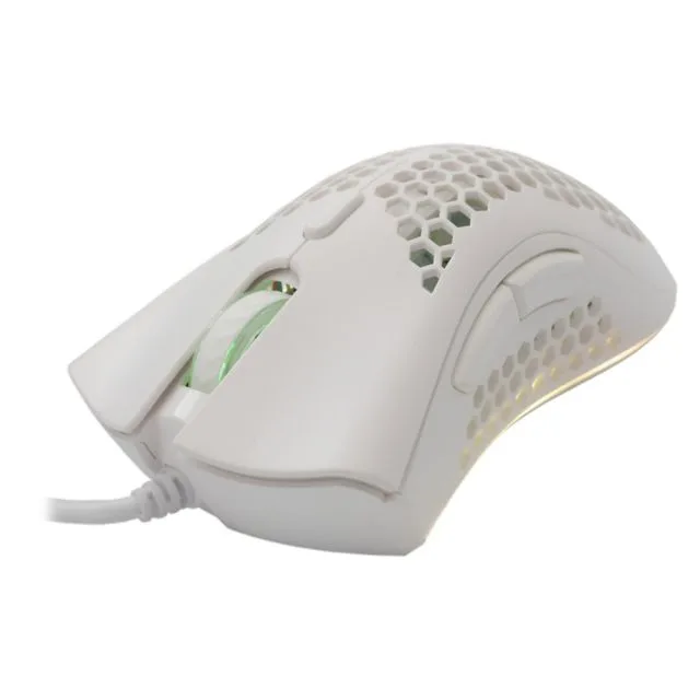 Baracuda Coral RGB | Kabelgebundene Gaming-Maus | USB-A | 12.800 DPI | Weiß