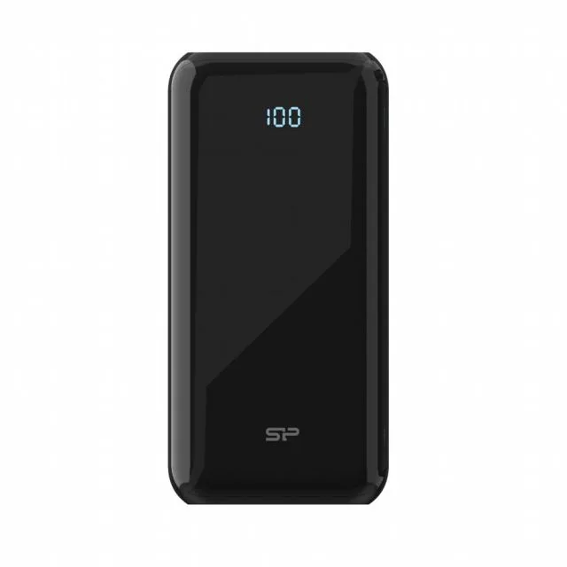 Silicon Power QS28 Powerbank | 20000 mAh | 18 W Leistungsabgabe | 3 Anschlüsse: USB-C & USB-A | LED-Anzeige | Schwarz