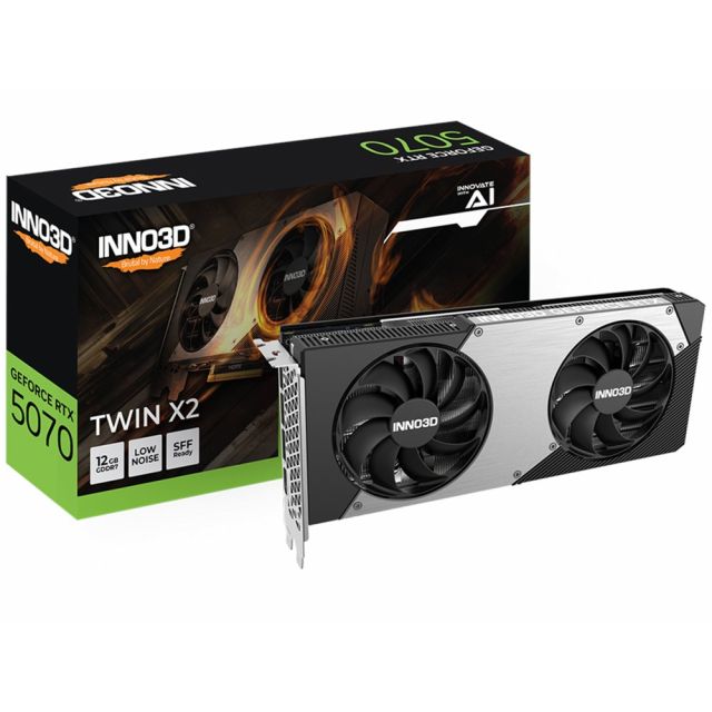 INNO3D GeForce RTX 5070 TWIN X2 | 12GB GDDR7 | DLSS 4 | Grafikkarte | Nvidia GPU