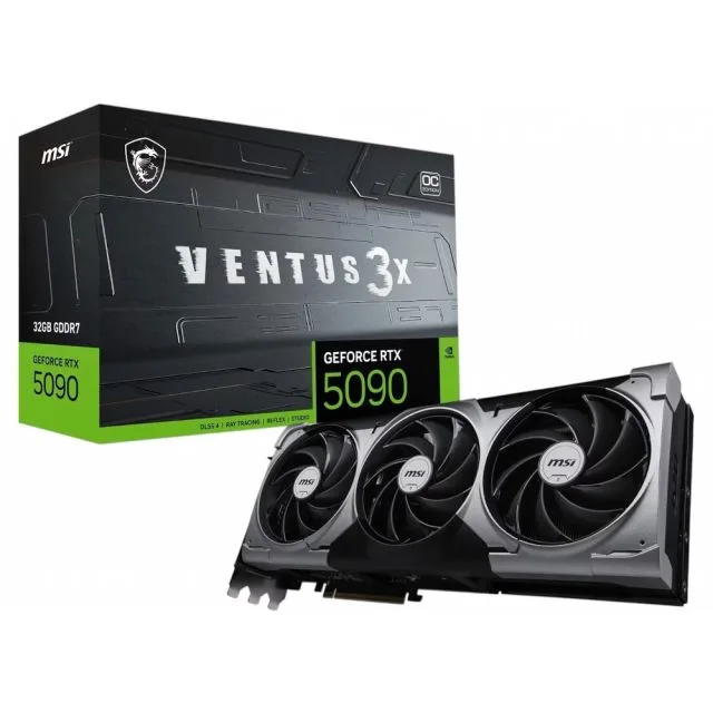 MSI GeForce RTX 5090 Ventus 3X OC | 32GB GDDR7 VRAM | 4K Gaming & KI | Grafikkarte | Nvidia GPU