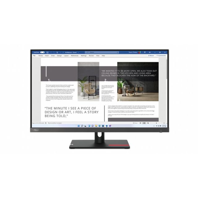 Lenovo ThinkVision S27i 30 | 27" Full HD Monitor | 100 Hz | Grau