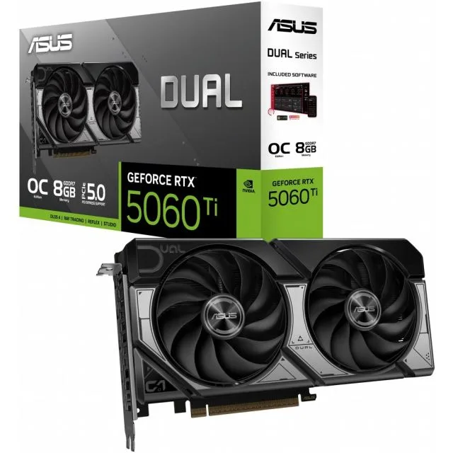 ASUS Dual GeForce RTX 5060 Ti | 8GB GDDR7 VRAM | DLSS 4 | Grafikkarte | Nvidia GPU