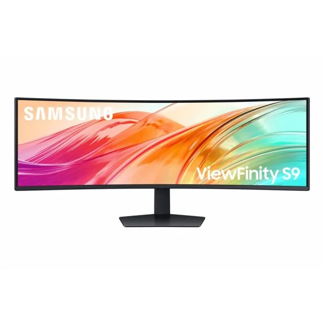 Samsung ViewFinity S9 S95UF | 49" Dual QHD Curved Monitor | 120 Hz | USB-C Dock | 90 W Stromversorgung | Ethernet | KVM-Switch
