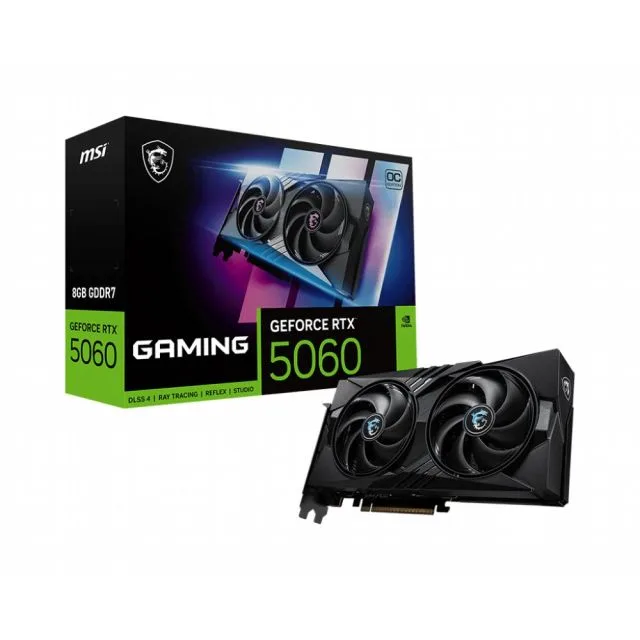 MSI GeForce RTX 5060 Gaming OC | 8GB GDDR7 VRAM | DLSS 4 | Grafikkarte | Nvidia GPU
