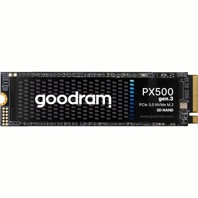 Goodram PX500 | 256GB NVMe SSD | M.2 Gen3 | 3.200MB/s Lesen | 1.300MB/s Schreiben