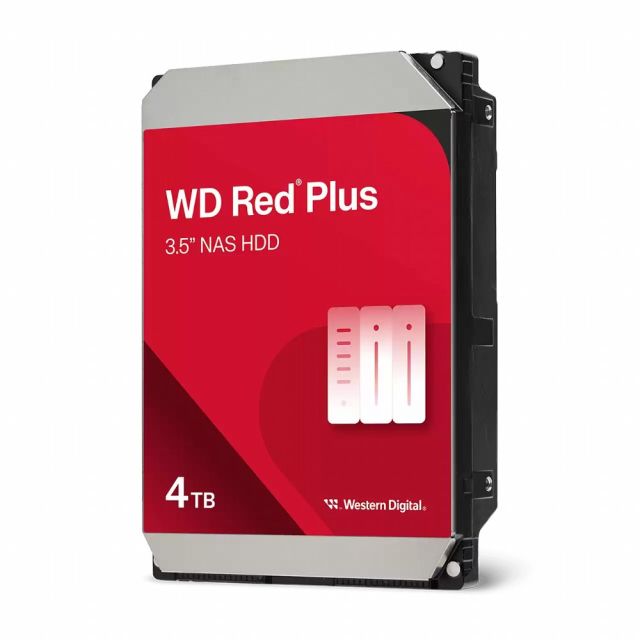 Western Digital Red Plus WD40EFZZ | Interne Festplatte 4 TB | 3,5" SATA III | 5400 U/min | 128 MB Cache