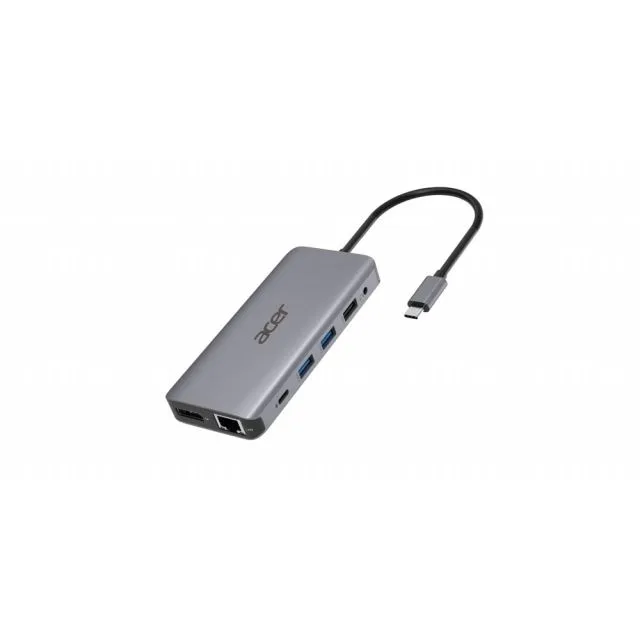Acer 12-in-1 USB-C-Dockingstation | Dual-HDMI | DisplayPort | Gigabit-Ethernet | USB 3.2 Gen 1