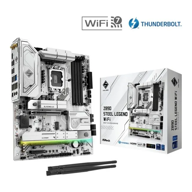 ASRock Z890 Steel Legend WiFi | Sockel LGA 1851 | Intel Z890 | 4xDDR5 | ATX | Mainboard