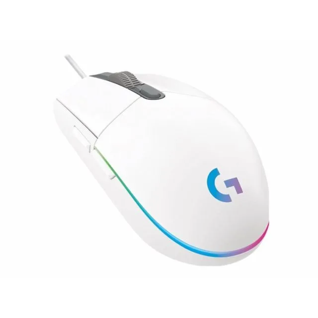 Logitech G102 LightSync | Gaming-Maus | Rechtshänder | USB-A | 8000 DPI | Weiß