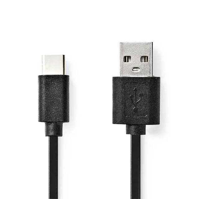 Nedis CCGL60600BK10 | USB 2.0 | USB-A auf USB-C | 1 m | Schwarz
