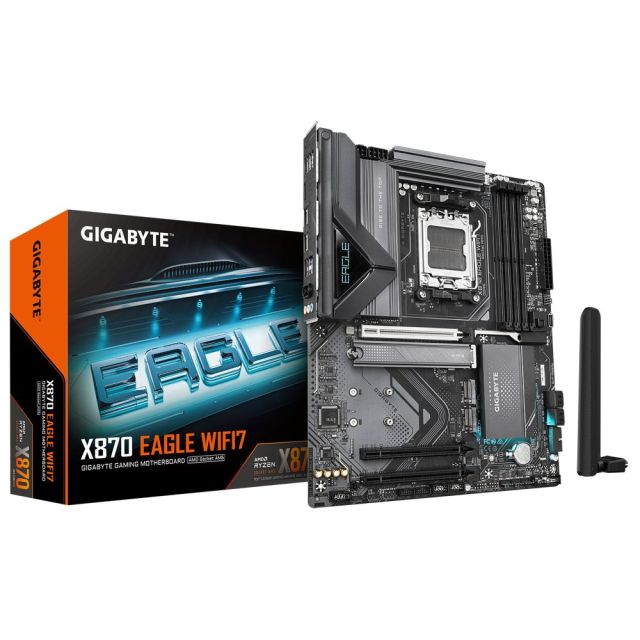 Gigabyte X870 EAGLE WIFI7 | Sockel AM5 | AMD X870 | 4xDDR5 | ATX | Mainboard