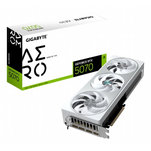GIGABYTE GeForce RTX 5070 AERO OC | 12GB GDDR7 | DLSS 4 | Grafikkarte | Nvidia GPU