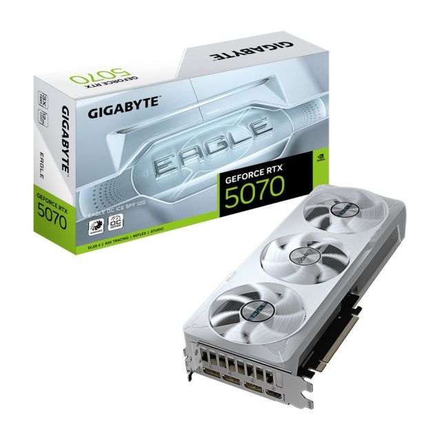 GIGABYTE GeForce RTX 5070 EAGLE OC ICE SFF | 12GB GDDR7 | DLSS 4 | Grafikkarte | Nvidia GPU