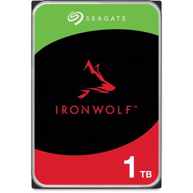 Seagate IronWolf ST1000VN008 | 1TB NAS 3,5"-Festplatte | 5400 U/min | SATA III | 64MB Cache