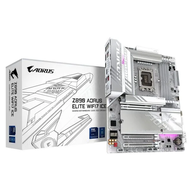 GIGABYTE Z890 AORUS ELITE WIFI7 ICE | Sockel LGA 1851 | Intel B890 | 4xDDR5 | ATX | Mainboard