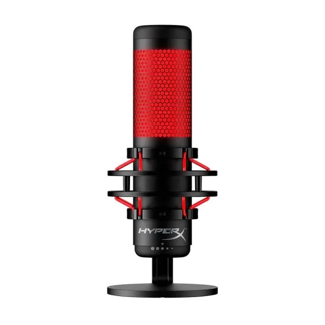 HyperX QuadCast | USB-Mikrofon | Rote Beleuchtung | Für PC und Konsole | Schwarz/Rot | Open Box