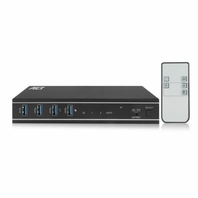 ACT AC7912 Tastatur/Video/Maus (KVM)-Switch Schwarz