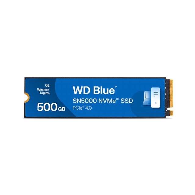Western Digital Blue SN5000 | 500GB NVMe SSD | M.2 Gen4 | 5.000MB/s Lesen | 4.000MB/s Schreiben