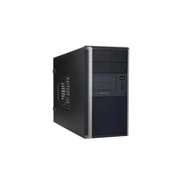 InWin EM035 | M-ATX Gehäuse | Inklusive 350W Netzteil | Echte Wattleistung | Schwarz