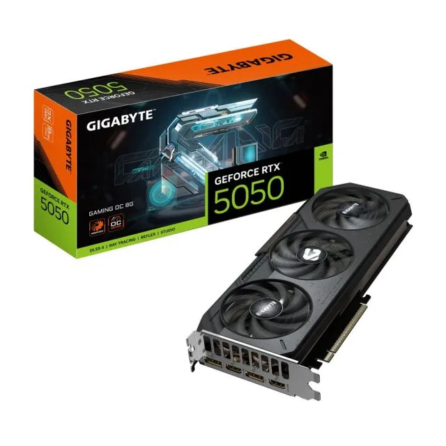 GIGABYTE GeForce RTX 5050 GAMING OC | 8GB GDDR6 | DLSS 4 | Grafikkarte | Nvidia GPU