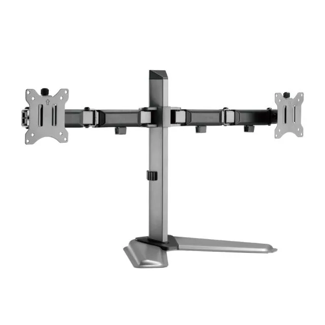 White Shark TUTANKHAMUN | Monitor-Schreibtischhalterung | Bis zu 32" | Maximal 9 kg | VESA 100x100 | 2 Monitore
